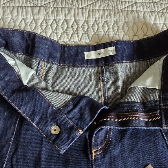 Mango Flared Denim Skirt Size Large NWOT - Picture 7 of 7